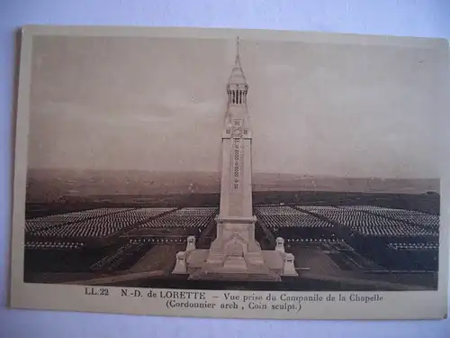 Alte AK Notre Dame Lorette Soldatenfriedhof [aE558]
