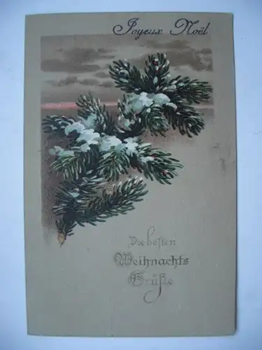 Alte AK Glückwunschkarte Weihnachten Tannenzweig [aE55]