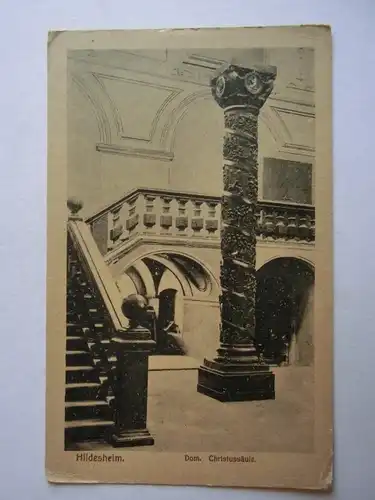 Alte AK Hildesheim Christussäule [aG785]