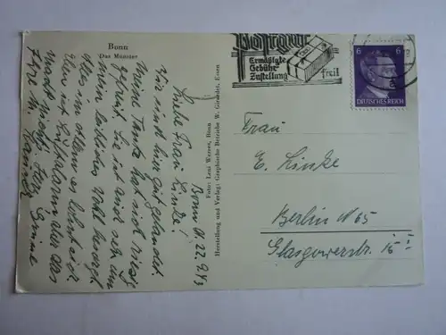 Alte AK Bonn Das Münster [aG812]