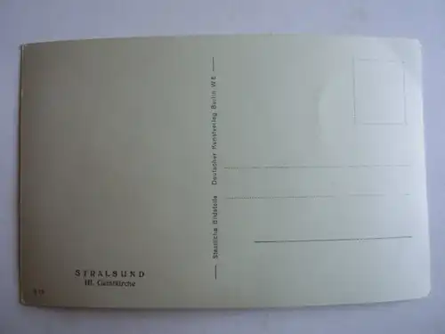 Alte AK Stralsund Heilig Geistkirche (m. Knick) [aG818]