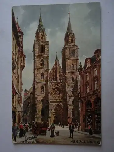 Alte AK Nürnberg Lorenzkirche Tuck’s Postkarte [aG838]