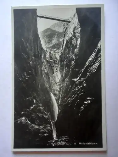 Alte AK Garmisch Partenkirchen Höllentalklamm [aG853]