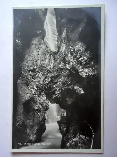 Alte AK Garmisch Partenkirchen Partnachklamm [aG858]