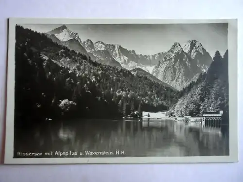 Alte AK Rissersee mit Alpspitze u. Waxenstein [aG870]