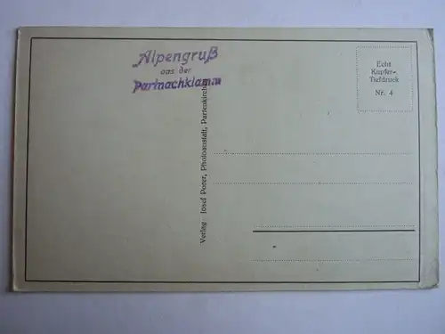 Alte AK Garmisch Partenkirchen Partnachklamm [aG877]