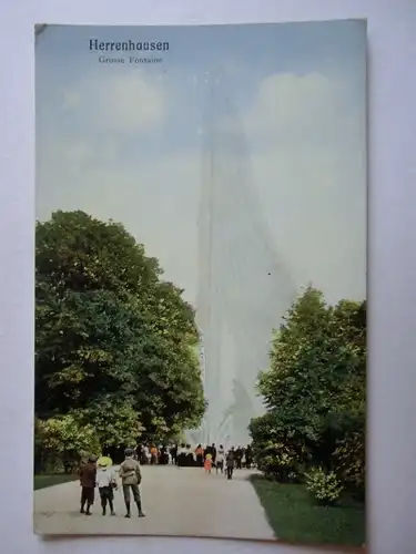 Alte AK Hannover Herrenhausen Fontaine um 1920 [aG890]