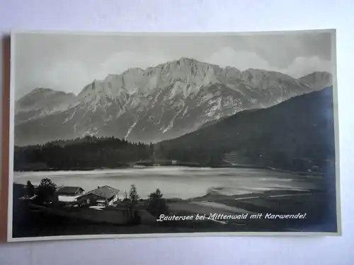 Alte AK Mittenwald Lautersee Karwendel [aG903]