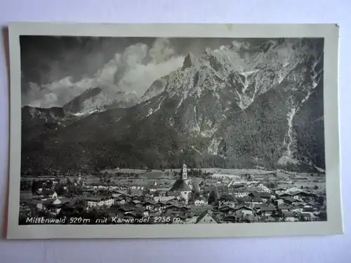 Alte AK Mittenwald mit Karwendel [aG904]