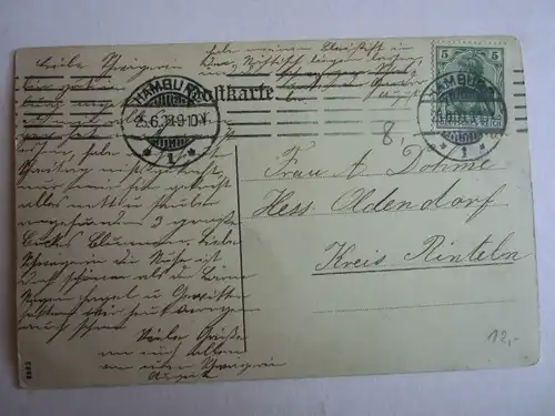 Alte AK Hameln Totalansicht 1909 [aG912]