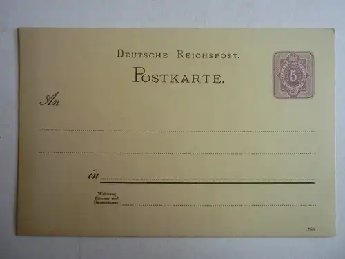 Alte AK Ganzsache Deutsche Reichspost  [aG922]