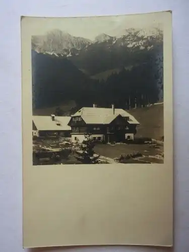 Alte AK Fotokarte Unbekannter Ort Berge Gebirge [aG924]