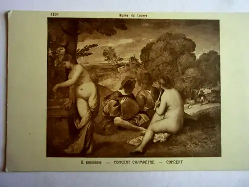 Alte AK Künstlerkarte Il Giorgione Concert Champetre [aG944]