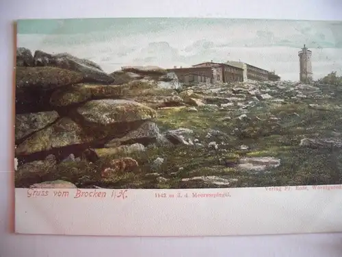 Alte AK Brocken Harz Wernigerode um 1910 [aG26]