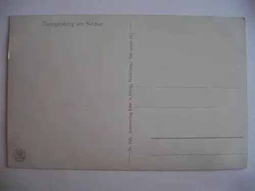 Alte AK Zwingenberg Neckar [aG44]