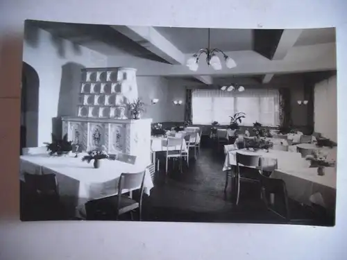 Alte AK Unbekannter Gastraum Kachelofen Sanatorium ??? [aG106]