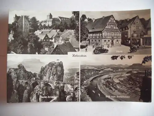 Alte AK Hohnstein Mehrbildkarte [aG136]