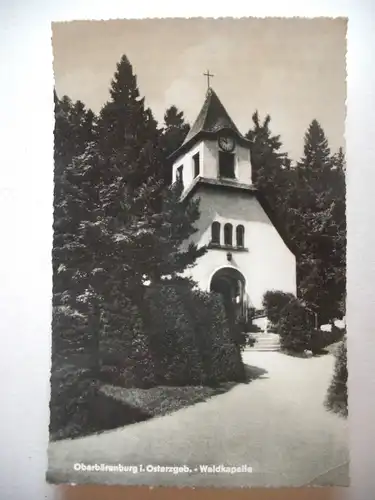 Alte AK Oberbärenburg Erzgebirge Kapelle [aG170]
