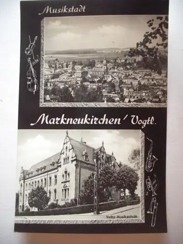 Alte AK Musikstadt Marktneukirchen Vogtland [aG195]