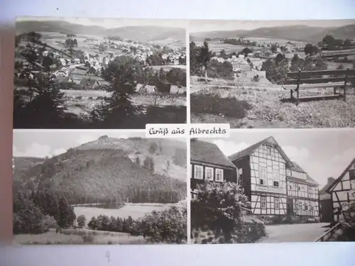Alte AK Albrechts Suhl Mehrbildkarte [aG203]