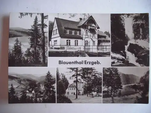 Alte AK Blauenthal Erzgebirge Mehrbildkarte [aG210]