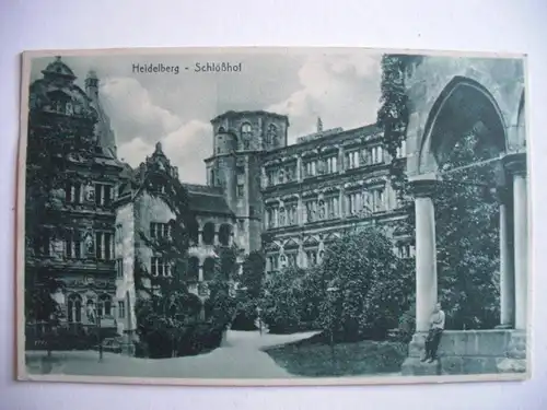 Alte AK Heidelberg Schlosshof  [E903]