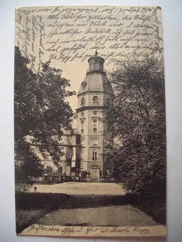 Alte AK Karlsruhe Schloßturm um 1920 [E935]