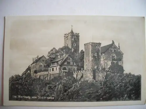 Alte AK Eisenach Wartburg Süd-Westen [E1018]