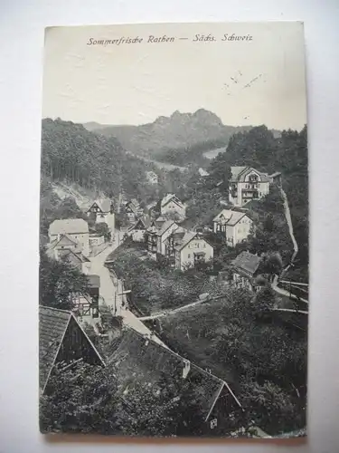 Alte AK Rathen Sächsische Schweiz [E92]