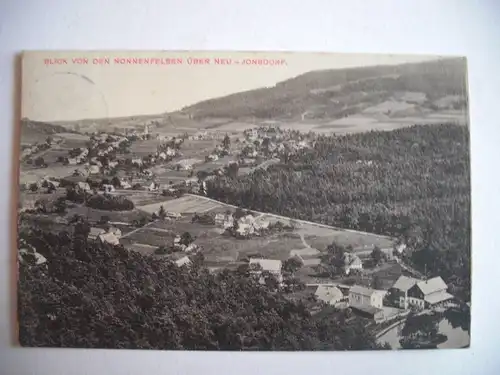 Alte AK Jonsdorf Der Nonnenfelsen [E107]
