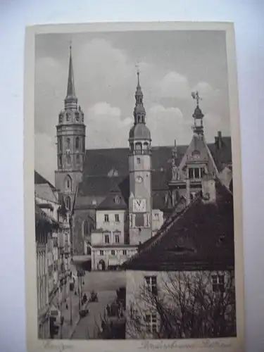 Alte AK Bautzen  Petrikirche Rathaus [E131]