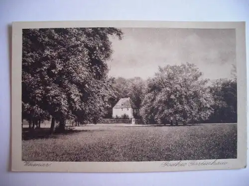 Alte AK Weimar Goethes Gartenhaus [E166]
