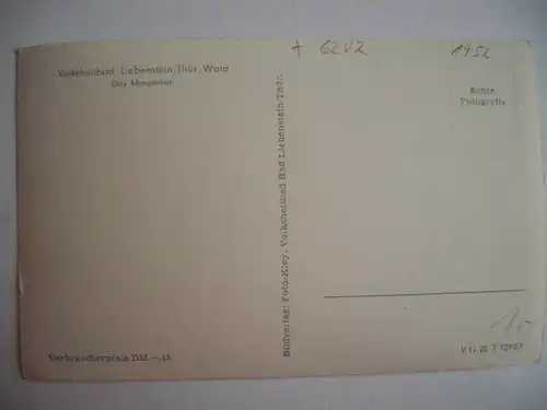 Alte AK Liebenstein Thüringen Das Morgentor [E176]