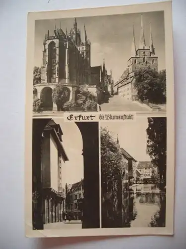 Alte AK Erfurt Mehrbildkarte  [E196]