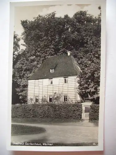 Alte AK Weimar Goethe s Gartenhaus [E208]