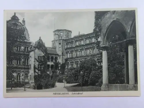 Alte AK Heidelberg Schloßhof [aR85]