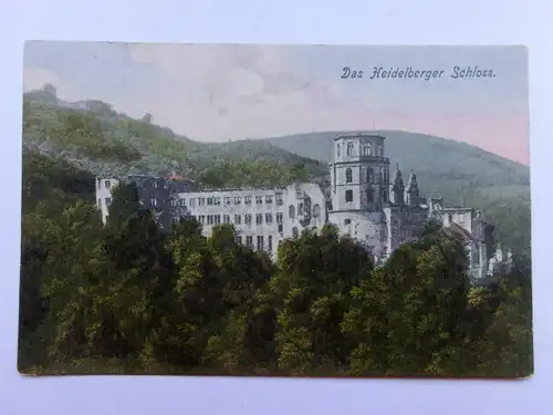 Alte AK Heidelberg Schloß 1907 [aR92]