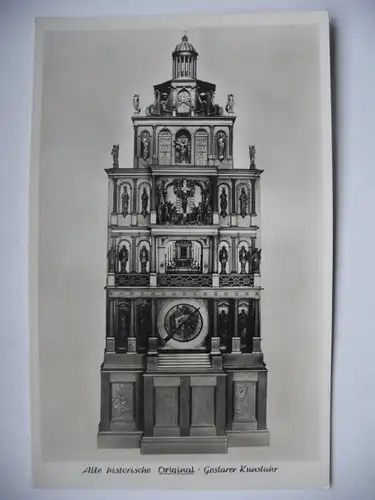 Alte AK Goslar Goslaer Kunstuhr Uhr [aD258]