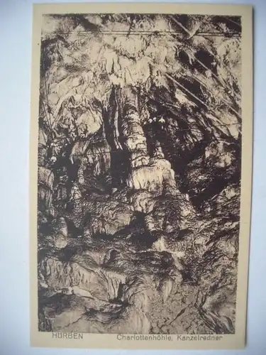 Alte AK Hürben Charlottenhöhle Höhle [aD335]