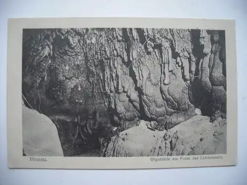 Alte AK Honau Olgahöhle Lichtenstein Reutlingen [aD340]