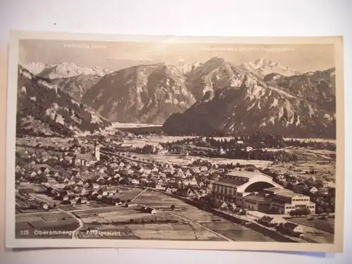 Alte AK Oberammergau Totalansicht [E775]