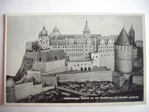 Alte AK Heidelberger Schloß vor der Zerstörung [E808]