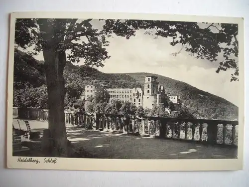 Alte AK Heidelberg Schloß 1941 [E815]