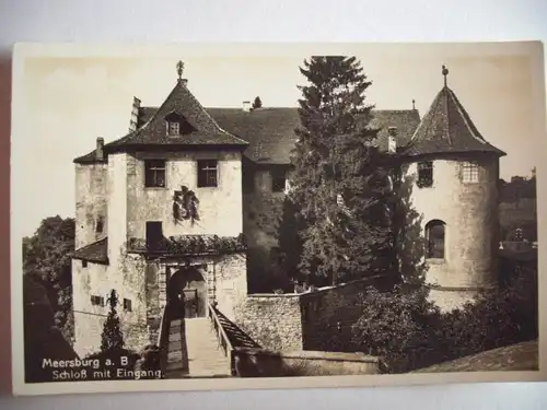 Alte AK Meersburg Schloß mit Eingang [E820]