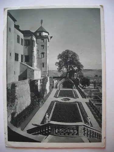 Alte AK Würzburg Feste Marienberg Fürstengarten [E1090]