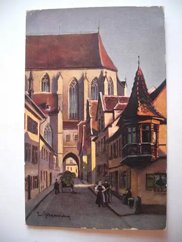 Alte AK Rothenburg Tauber St. Jakobsstraße [E1098]