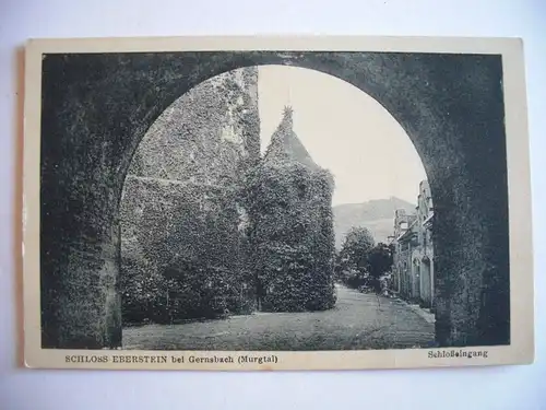 Alte AK Murgtal Gernsbach Schloß Eberstein [E709]