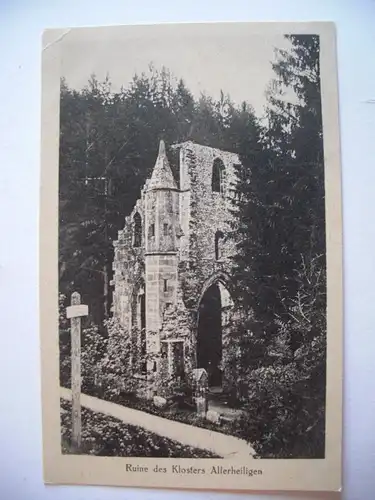 Alte AK Ruine der Klosters Allerheiligen  [E716]