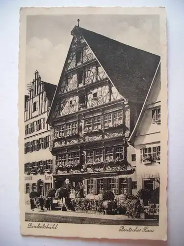 Alte AK Dinkelsbühl Deutsches Haus [E1099]