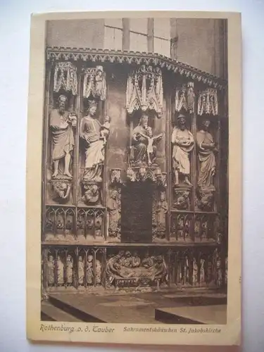 Alte AK Rothenburg Tauber Sakramentshäuschen [E1104]